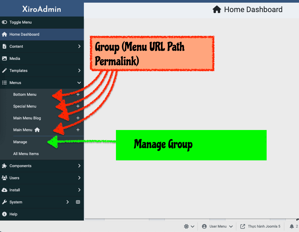 Group Menu Url Path Permalink