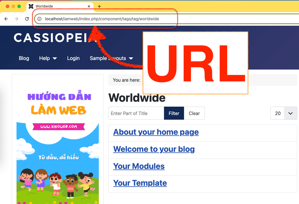 URL address bar