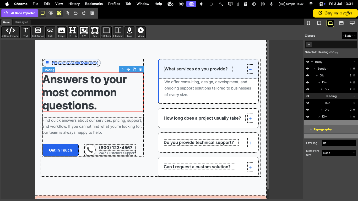 AI Code Importer Editor Xiro Module