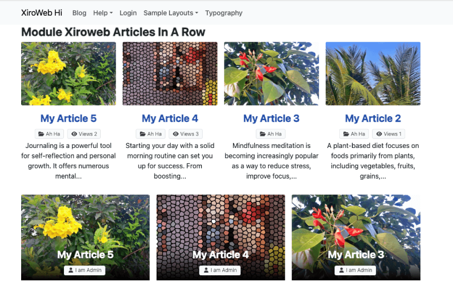 Module Xiroweb Articles In A Row